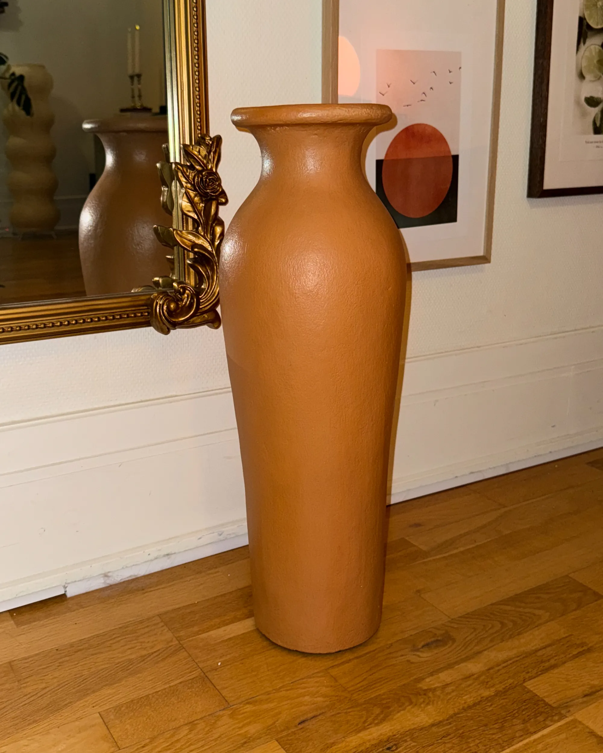 Decoratieve vaas MUAR Keramiek 60 cm Oranje