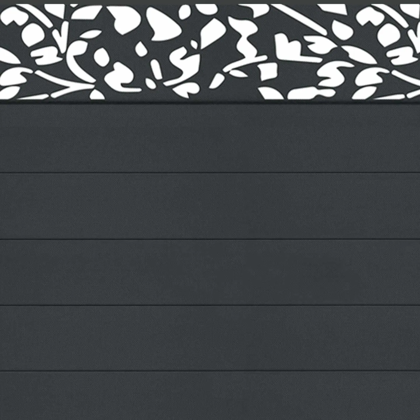 Brise vue occultant 1,5 x 10 M effet lames de clôture motifs FLOWER 160 gr/m²