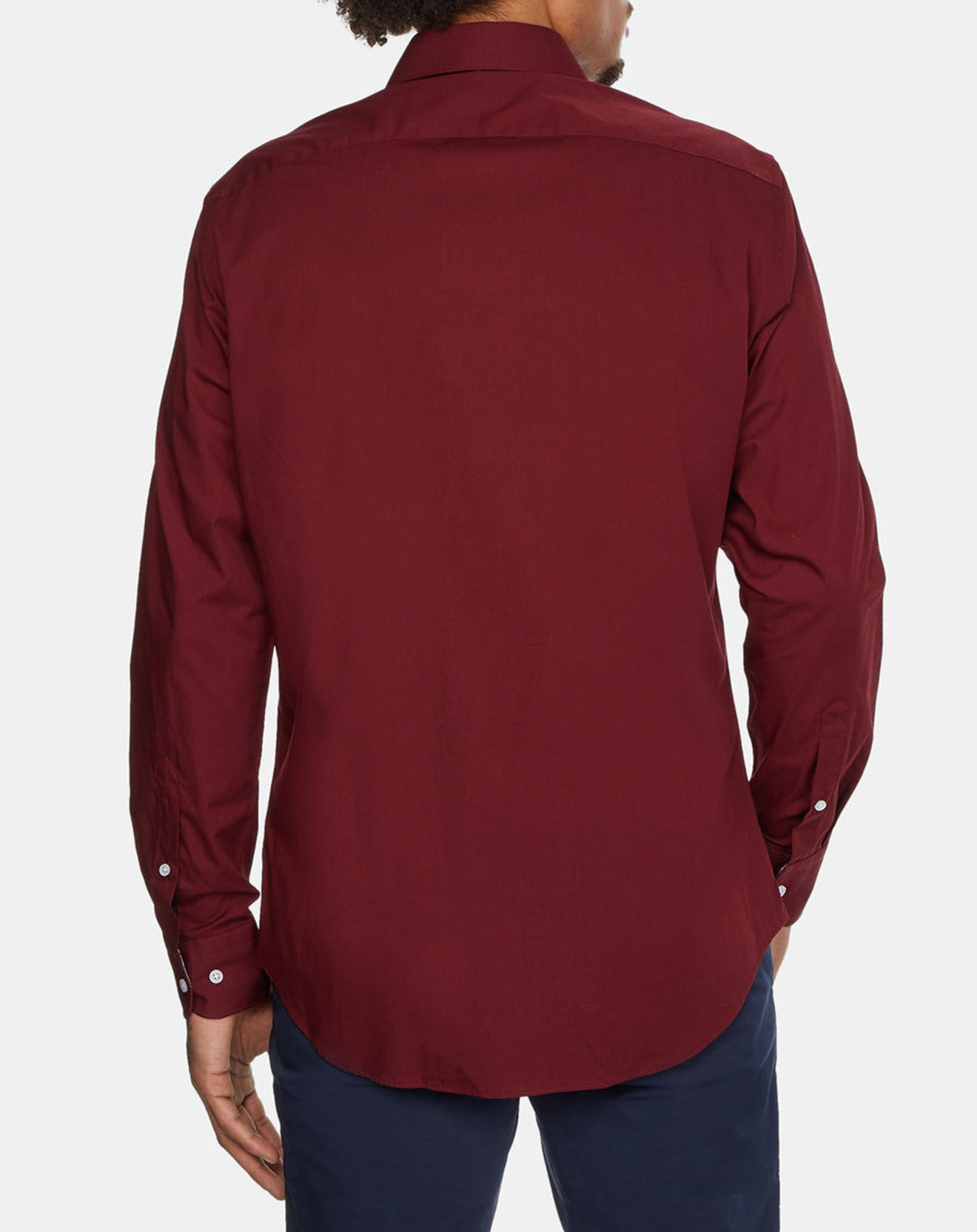Tommy Hilfiger Chemise droite en Popeline Solid  bordeaux