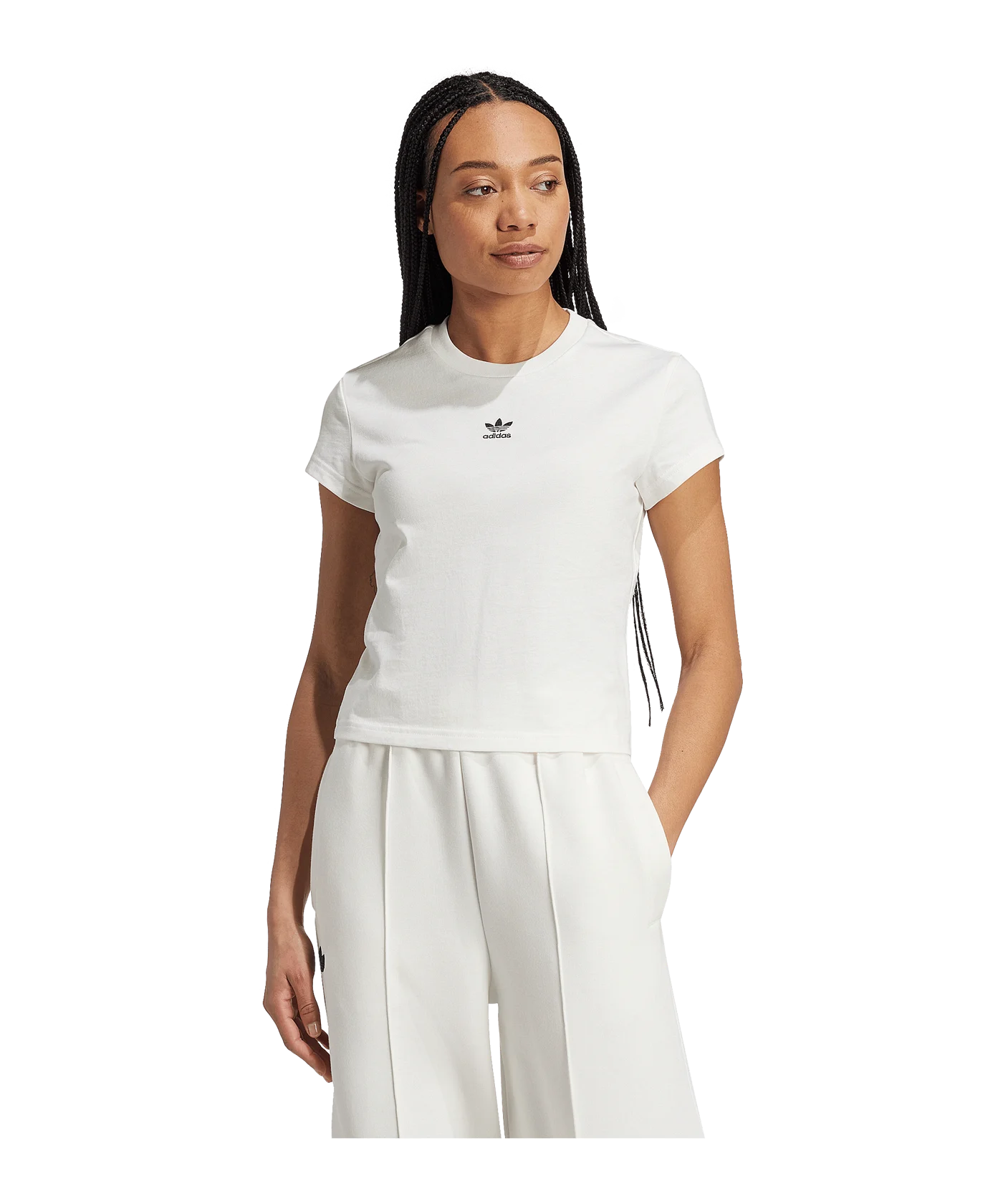 adidas Originals Essential Slim T-Shirt Damen Weiss