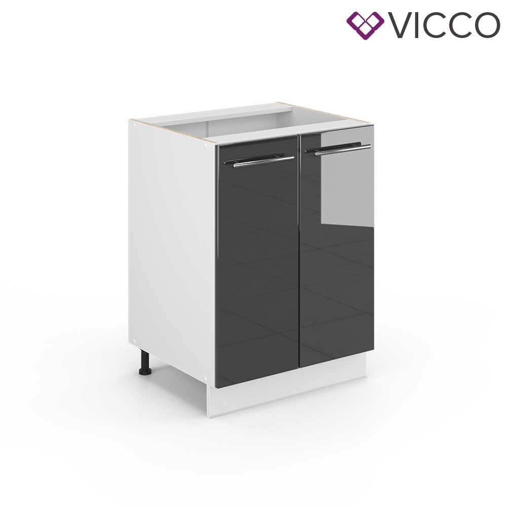 VICCO Unterschrank 60 cm Anthrazit Küchenzeile Unterschrank Fame