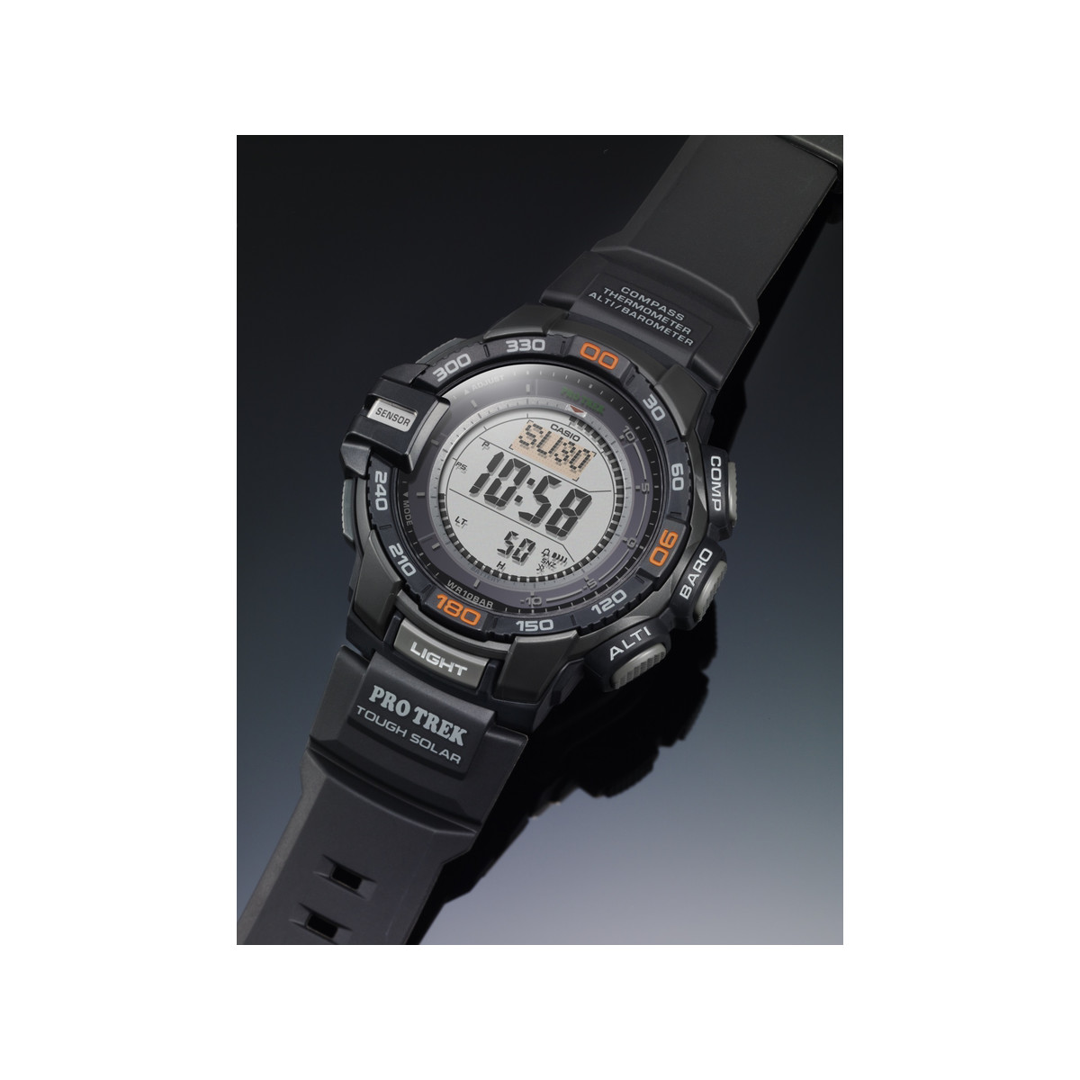 Montre Casio Pro Trek homme résine noire