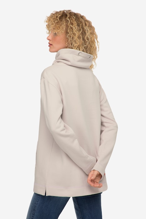 Sweatshirt, Stehkragen, Langarm