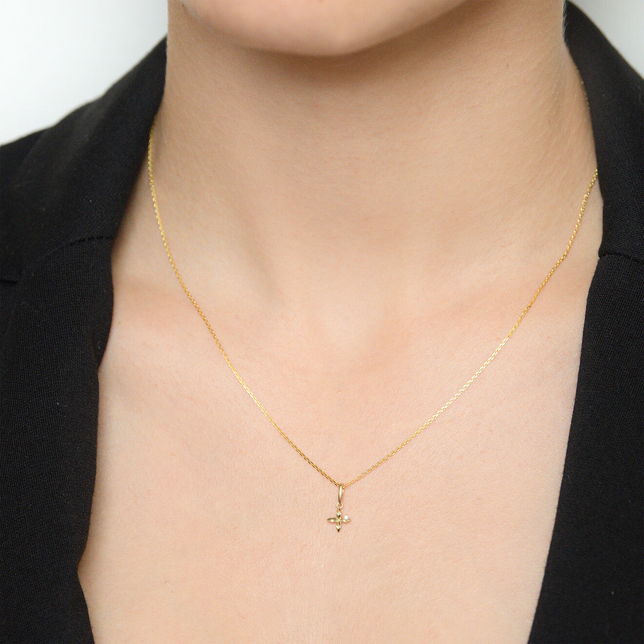 By Colette Pendentif Erice Zirconium or jaune