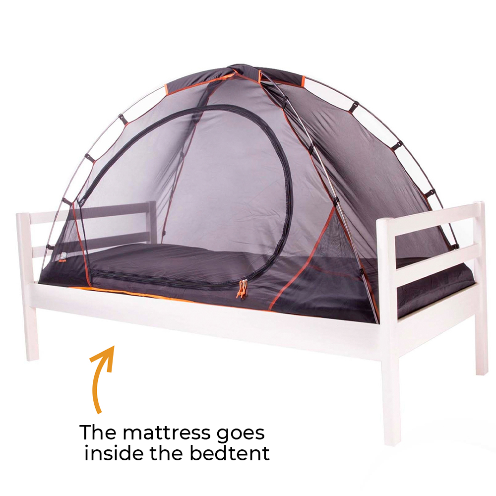 Deryan zwart bedtent klamboe