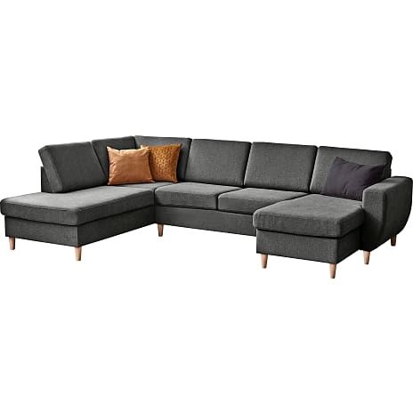 Rom Nordic højrevendt U-sofa - grøn