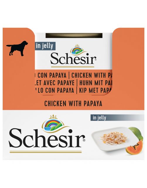 Schesir Hond Blik Gelei 150 g - Hondenvoer