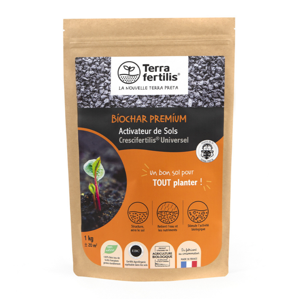 Fertilisant universel à base de biochar - 1 kg