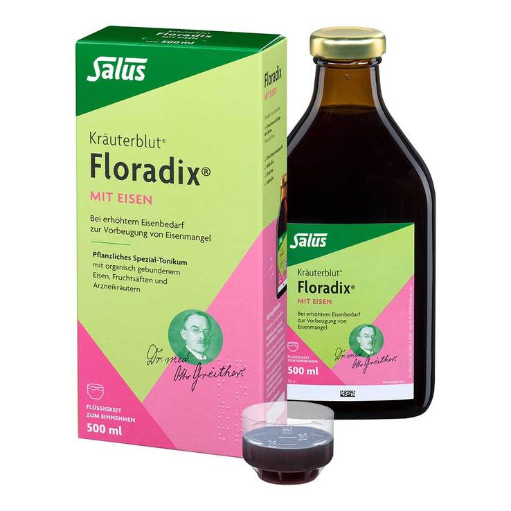 Floradix mit Eisen Lösung zum Einnehmen, 500 ml