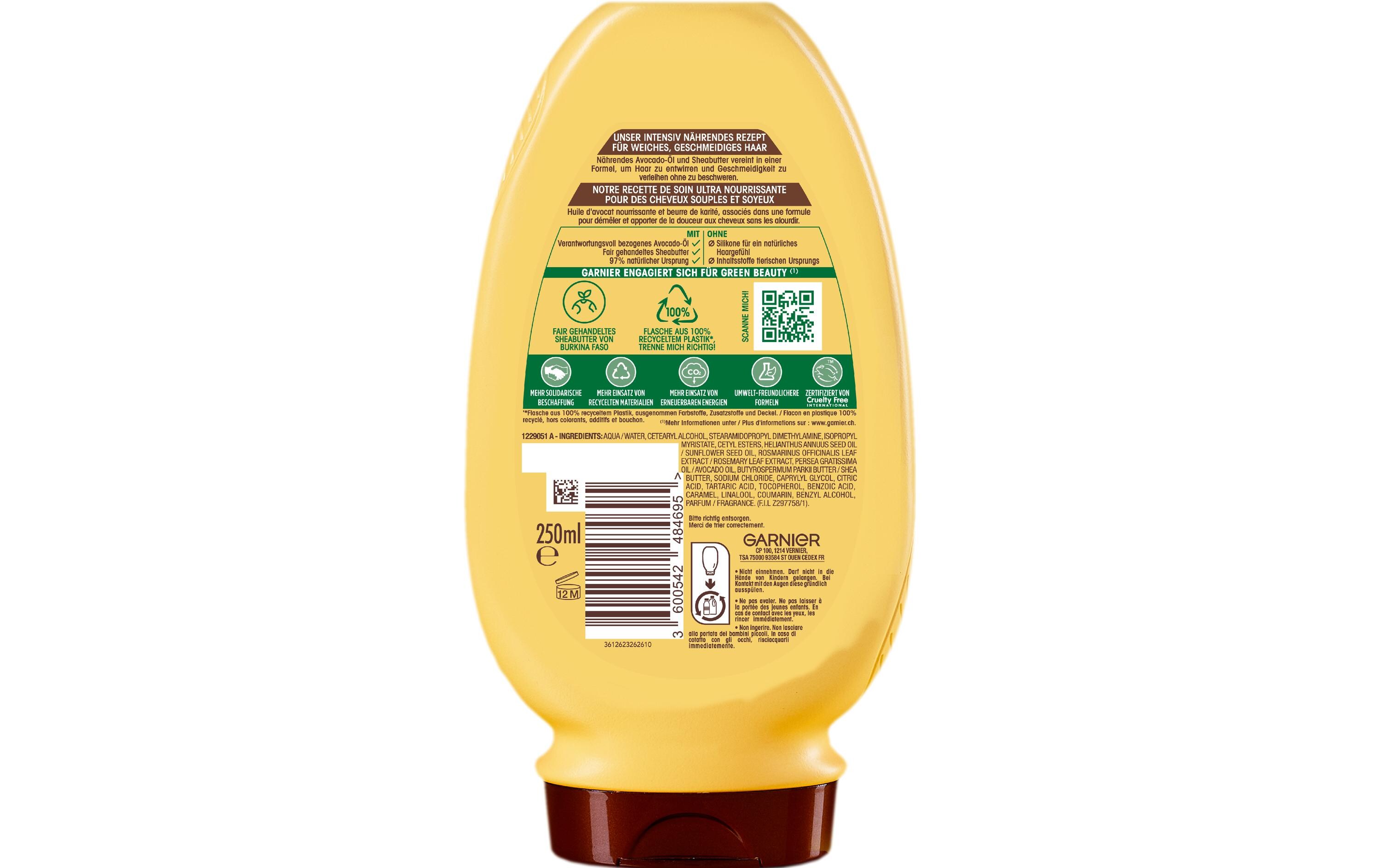 Haarspülung Avocado-Öl und Sheabutter 300 mlConditioner für intensiv genährte und geschmeidigere Haare