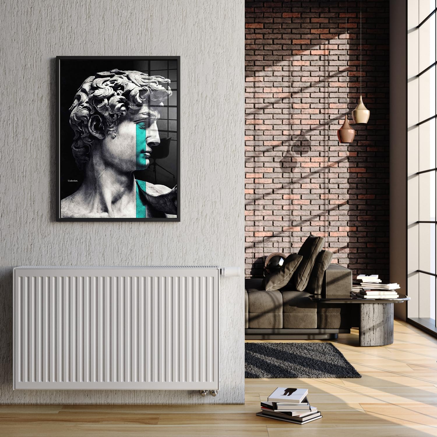 DESIGNO Universalheizkörper Kompakt & Ventilheizkörper Typ 22 -BH-600 x BL-1200 | inkl. Buderus Thermostatkopf - Ventil - Montagezubehör | Wärmeleistung 2.105 Watt