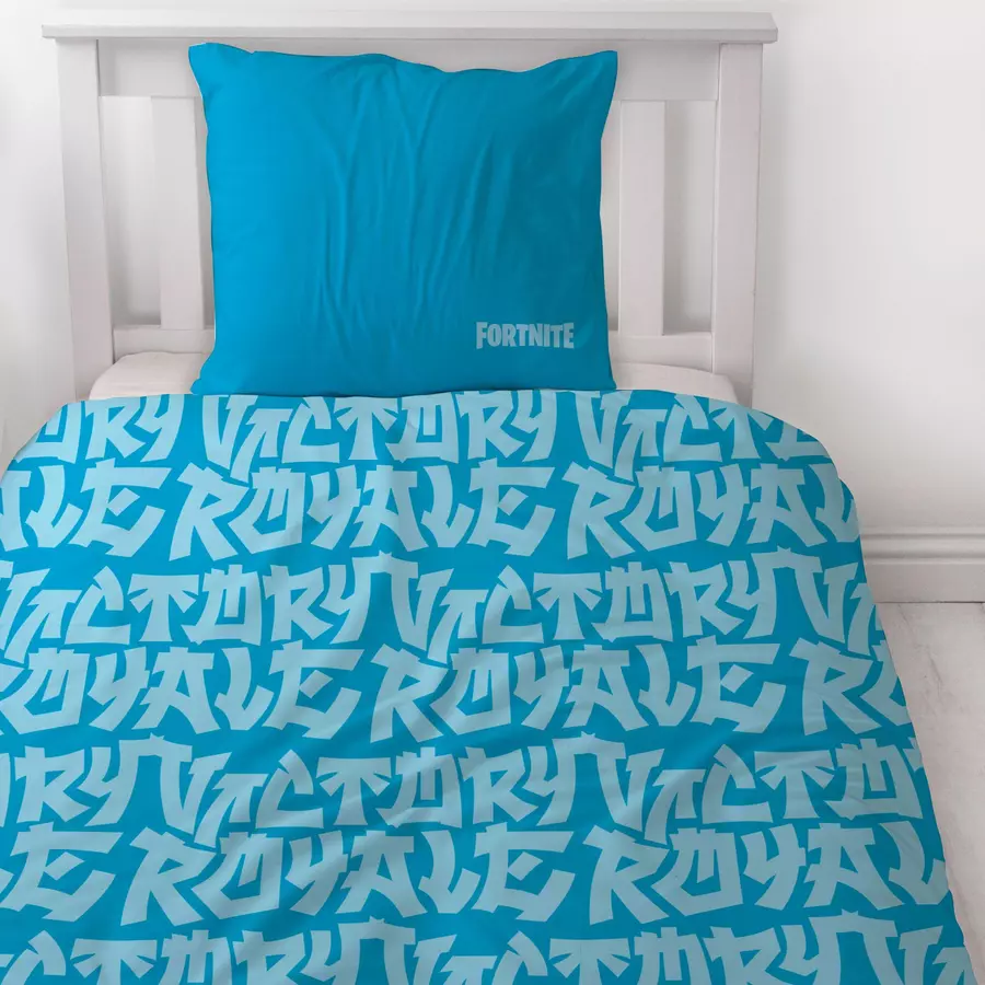 MTOnlinehandel Bettwäsche Fortnite  Gaming Jungen und Mädchen, 80x80 + 135x200 cm Fortnite Victory