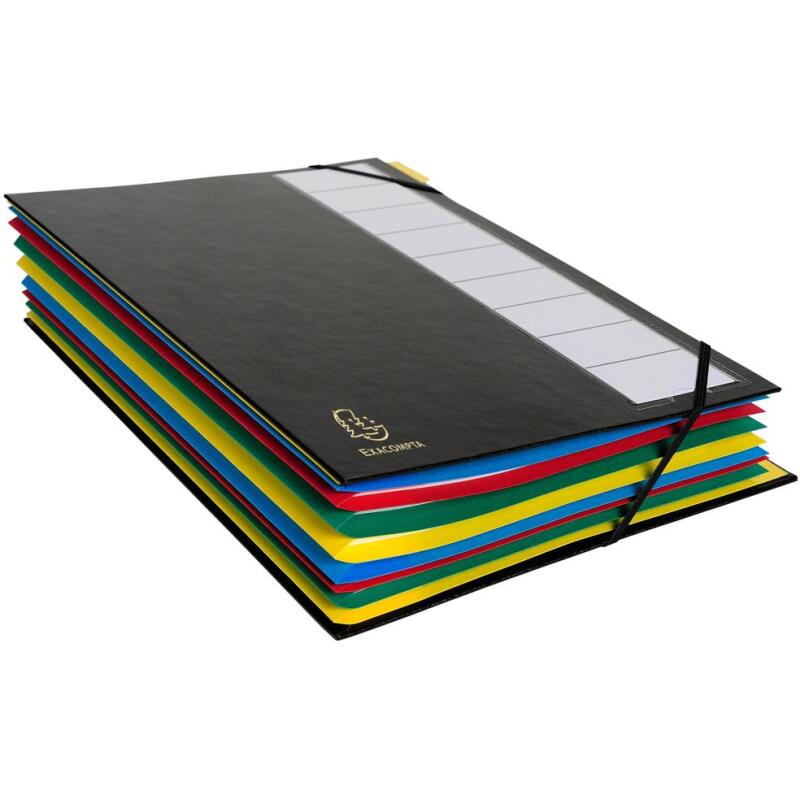 Trieur rigide ordonator dos extensible 9 compartiments - Couleurs assorties