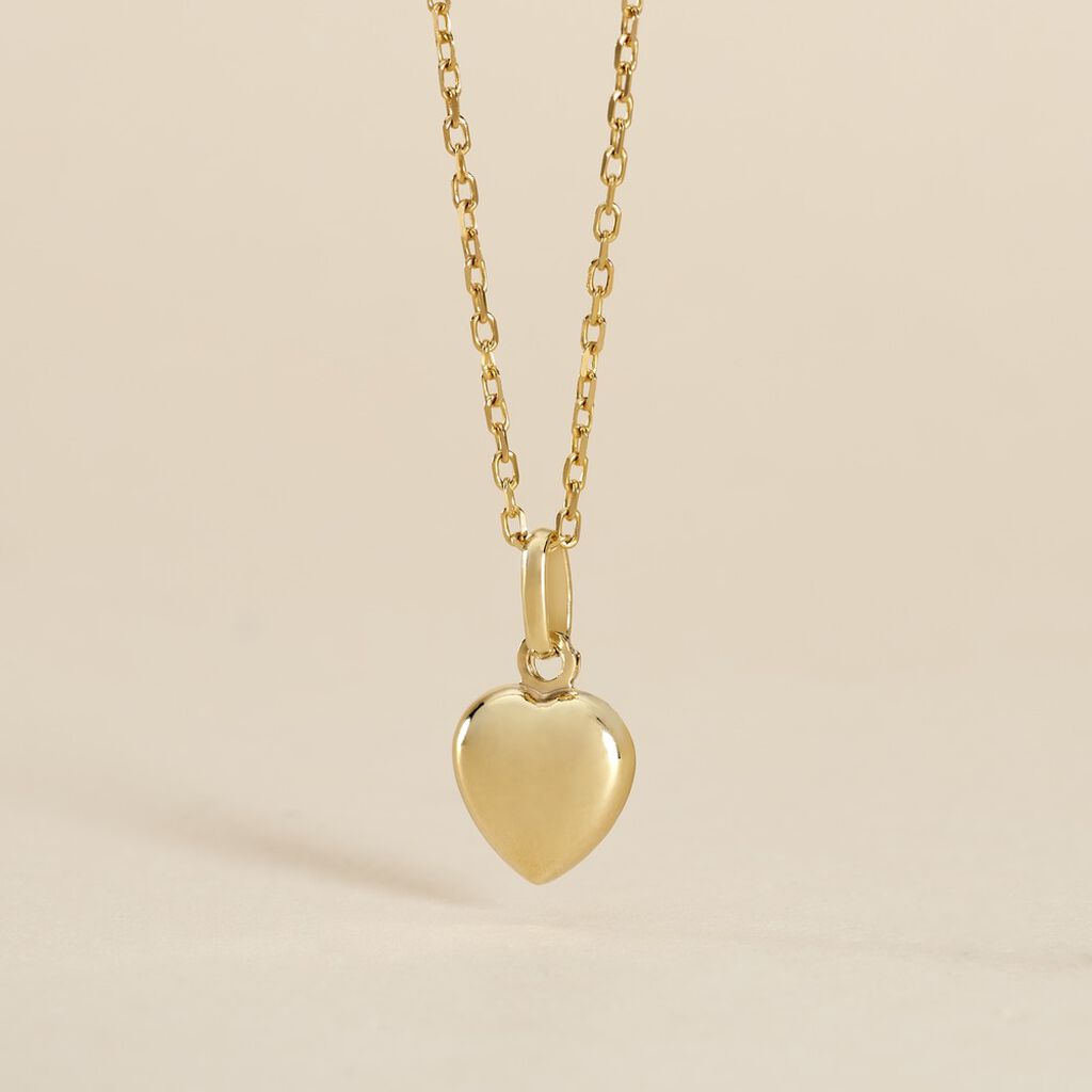 Pendentif Eudocie Coeur Lisse Or Jaune