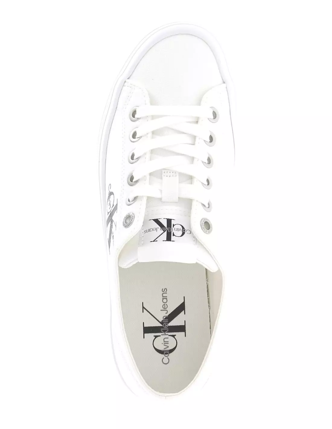 CALVIN KLEIN JEANS VULC FLATFORM ESSENTIAL - Baskets White