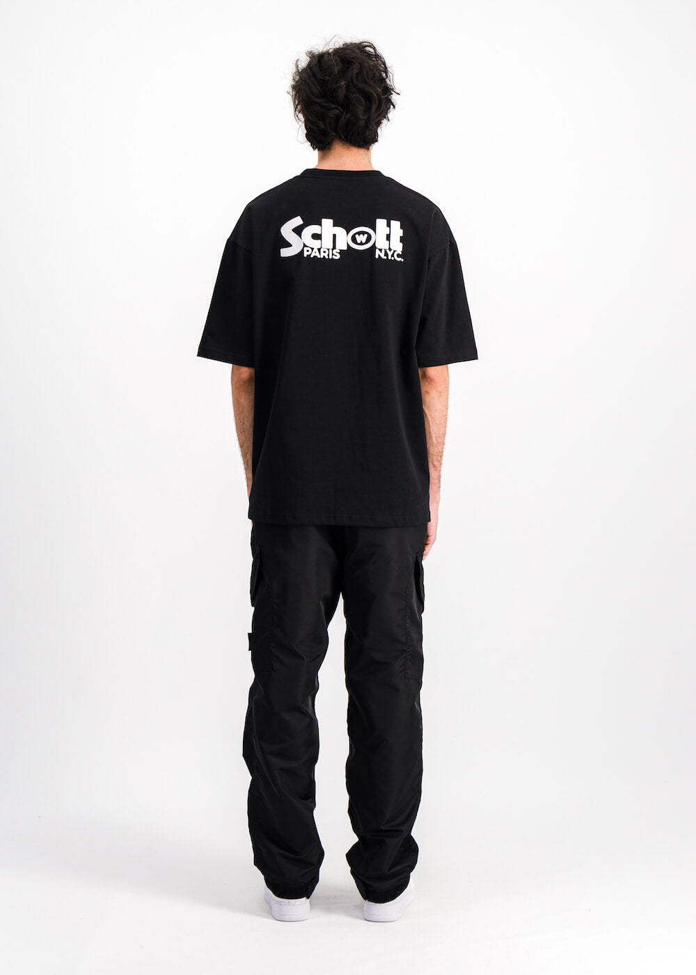 Wethenew Schott Double Logo T-Shirt Black
