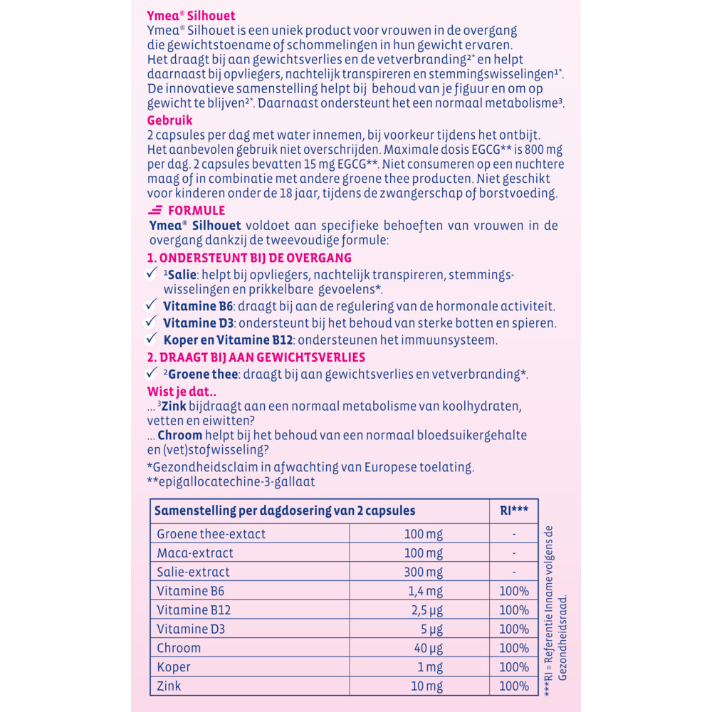 2x Ymea Overgang Silhouet64 capsules