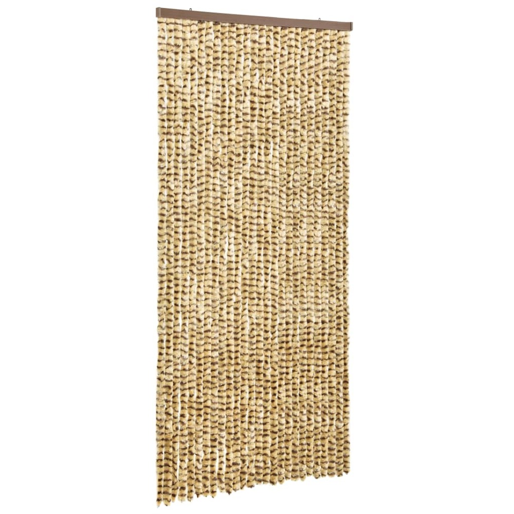 Moustiquaire beige et marron 100x220 cm chenille
