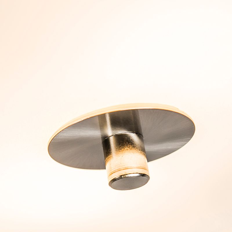 Landelijke plafondlamp taupe 30 cm - Drum Jute