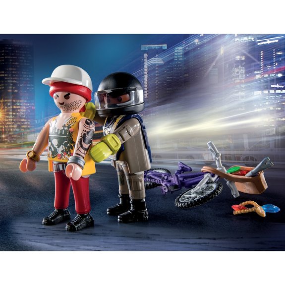 Starter Pack Agent et Voleur Playmobil City Action 71255