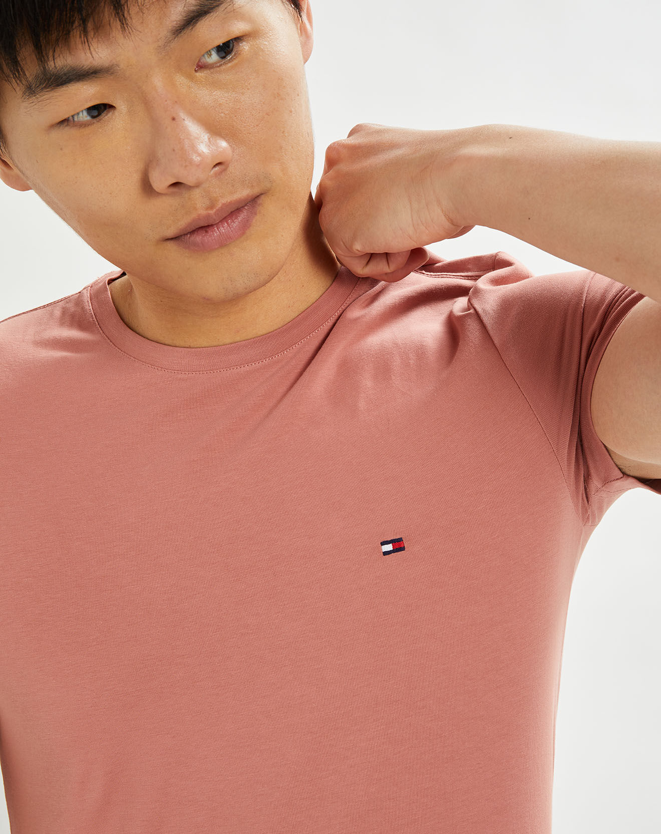 Tommy Hilfiger T-Shirt slim Stretch rose