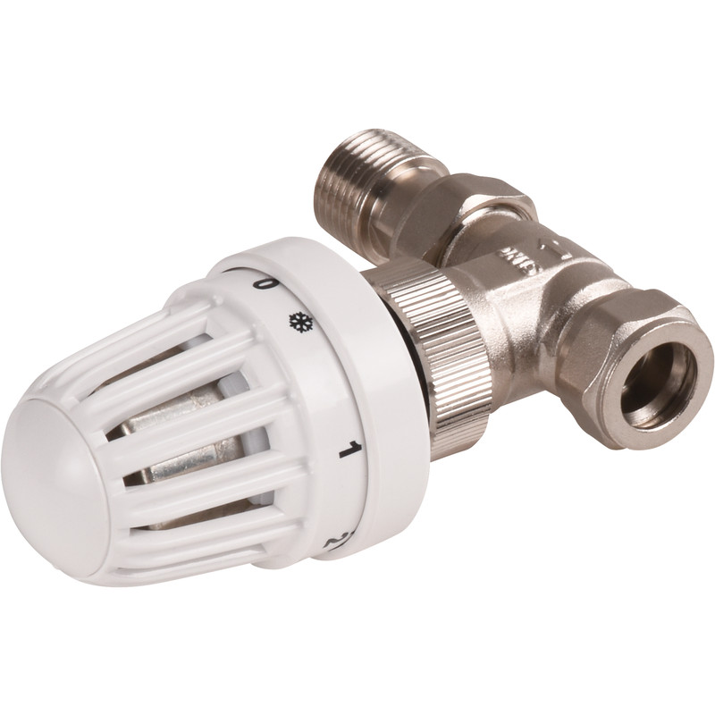 Plieger thermostatische radiatorkraan 15mm recht