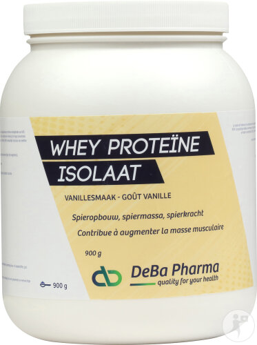 Deba Whey Isolat De Protéines De Lactosérum Poudre Vanille 900g