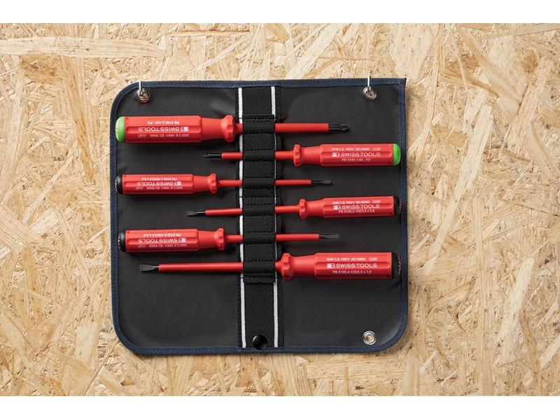PB Swiss Tools Schraubenzieher-Set Classic VDE PB 5543 6-te Rolltasche
