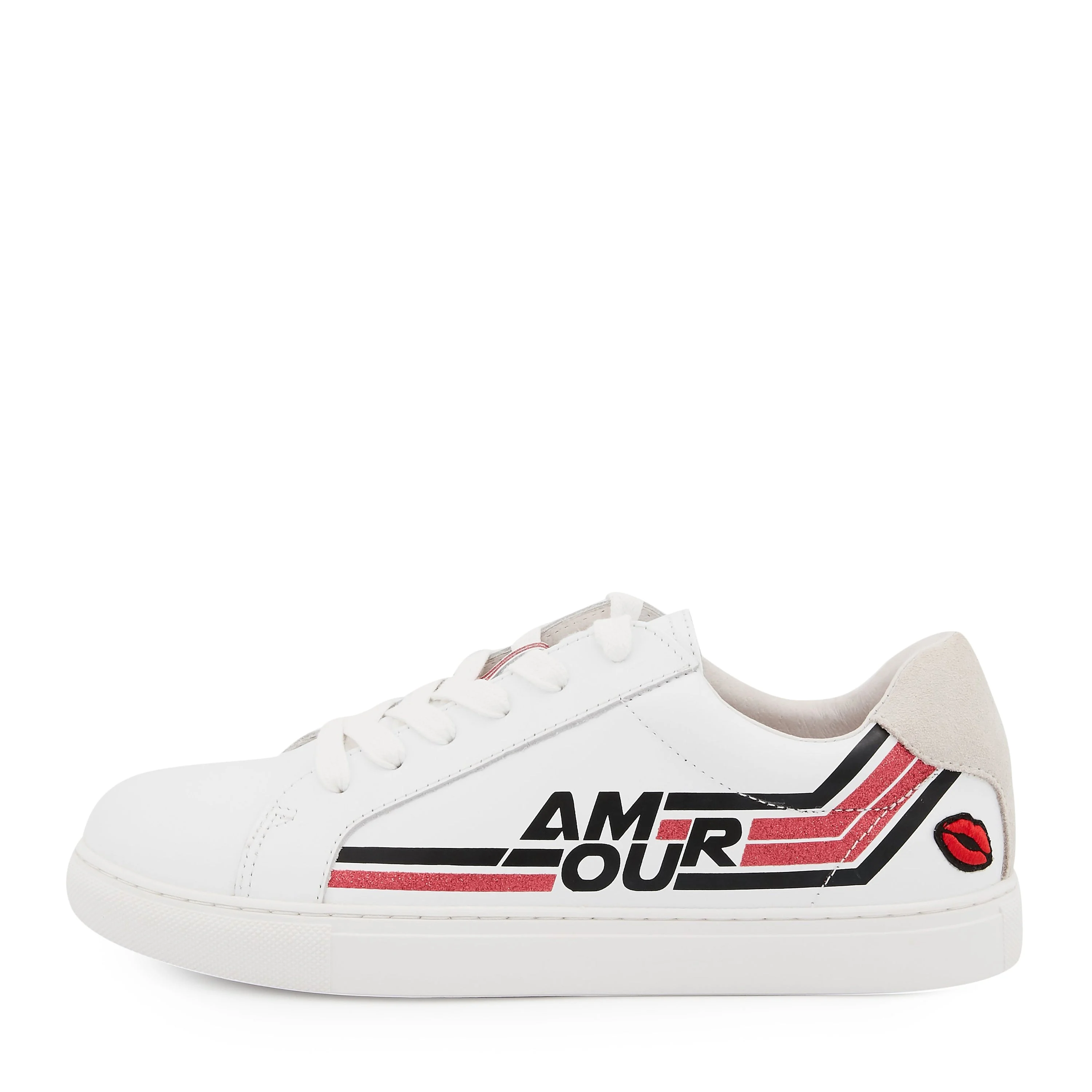 SIMONE RETRO AMOUR - Sneakers en cuir | Blanc