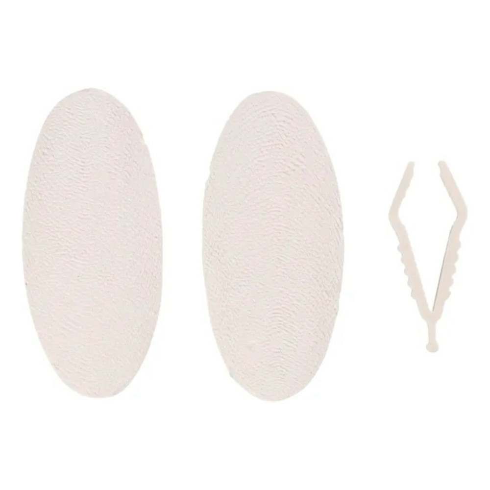 2 os de seiche blanc 11 cm avec support pour oiseaux