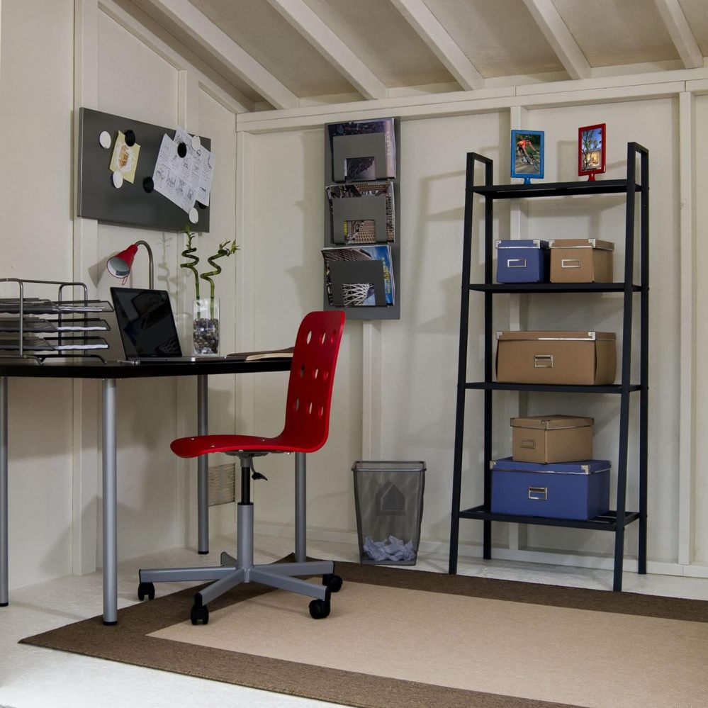 Casinha de armazenamento de madeira Handy Home Products Palisade 12x8 (com piso)
