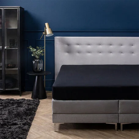 Hoeslaken Luxe Stretch - Zilvergrijs - 140/160 x 200/210