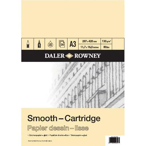 DALER-ROWNEY Zeichenblock Smooth-Cartridge