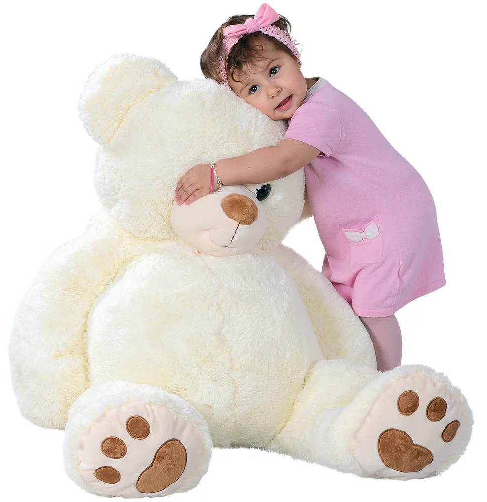 PELUCHE OURS BEIGE 100 CM