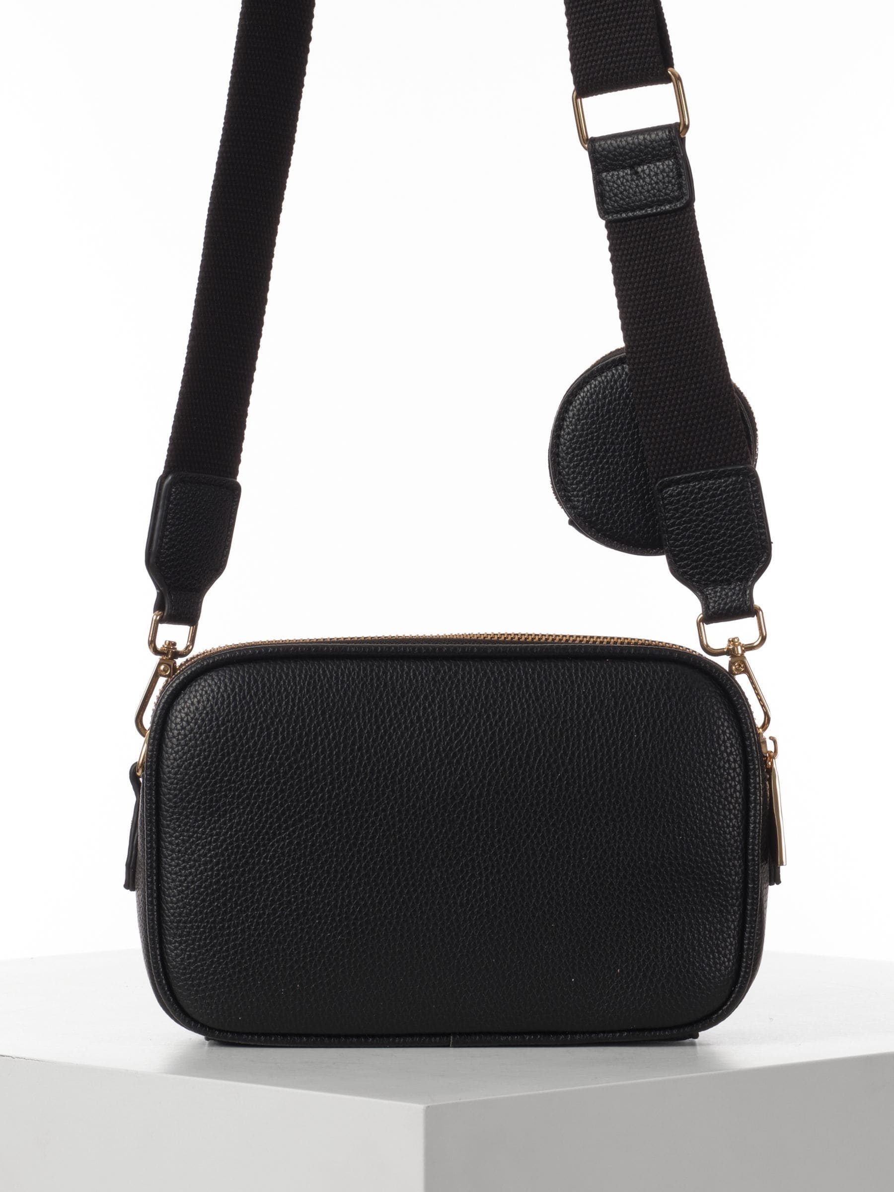 Zwart - Luella Grey Luella Grey Siobhan Camera Cross-Body Black Bag