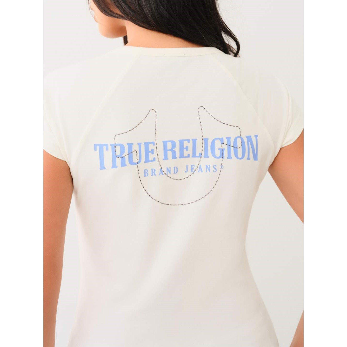 True Religion TR Raglan Henley T Shirt Womens