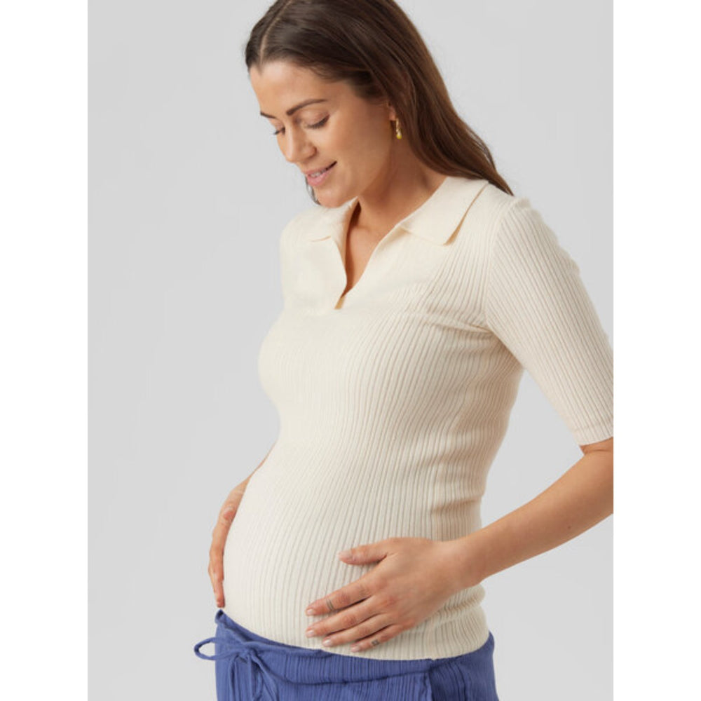 Køb Vero Moda Maternity Birch Holly Polo Pullover Noos