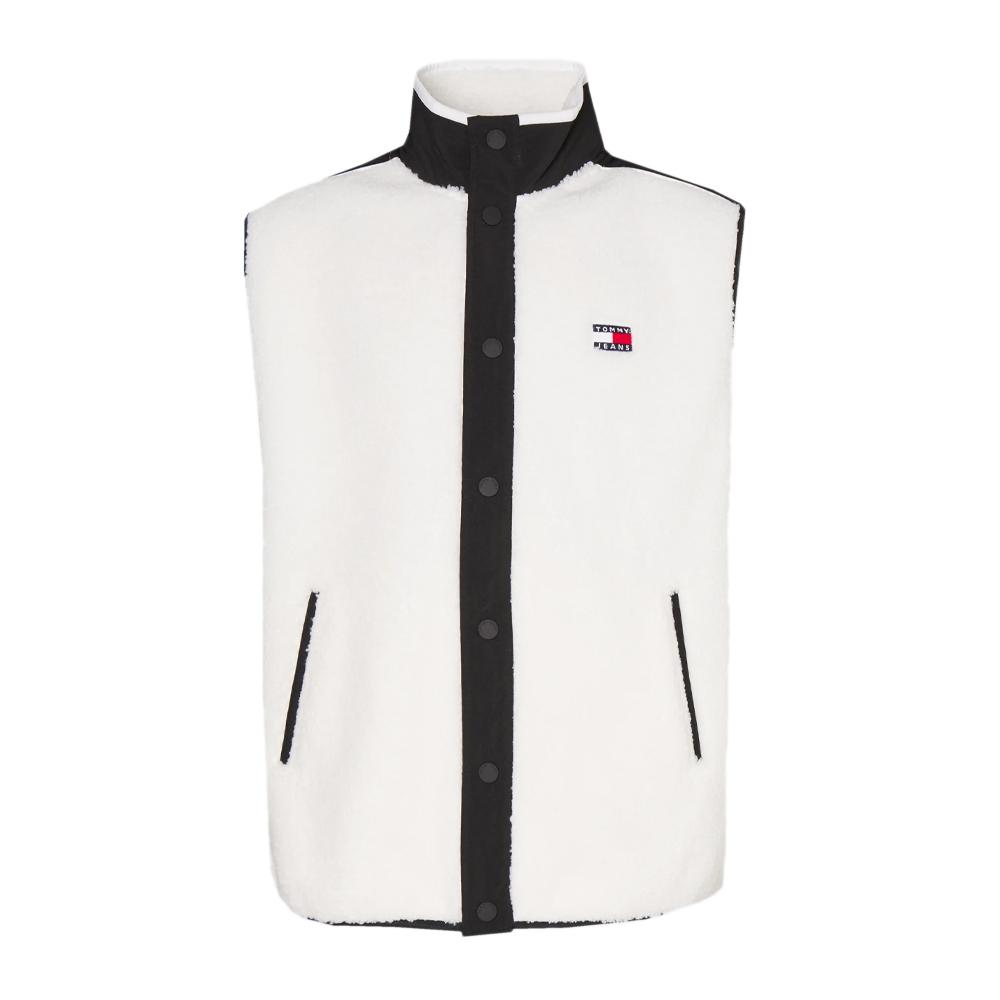 Tommy Hilfiger Veste sans manches Blanches Homme Tommy Hilfiger Badge Teddy