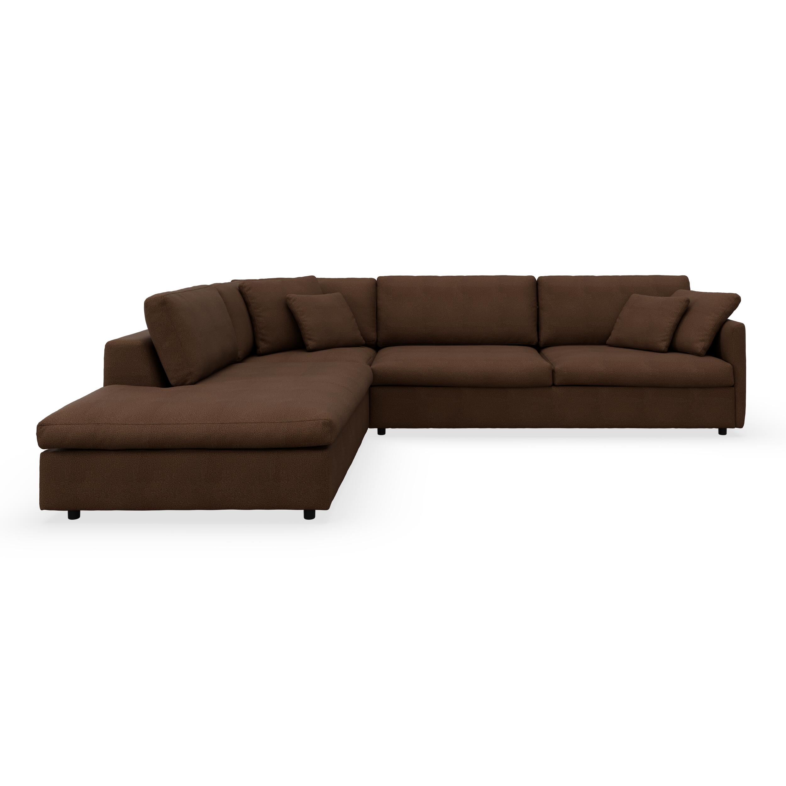 Angolo venstrevendt sofa med pufafslutning