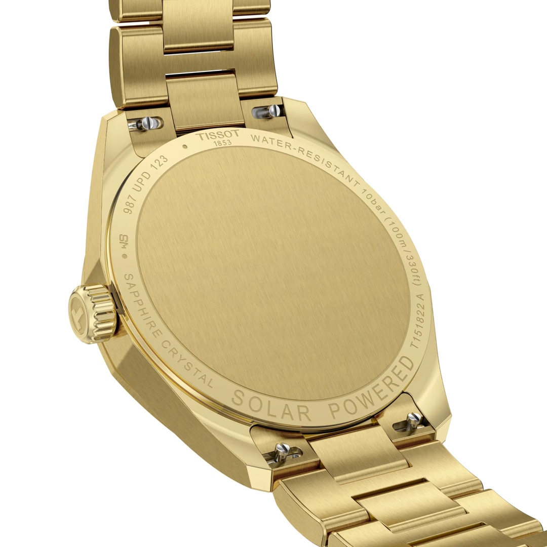 Tissot PRC 100 Solar Quartz 34mm Goldig