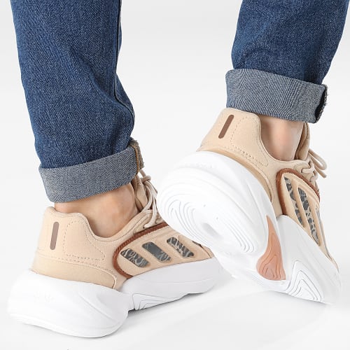 Baskets Femme Ozelio W GY9554 Beige Gold Metallic
