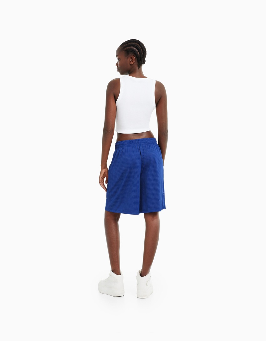 Bermuda de malha estampada
