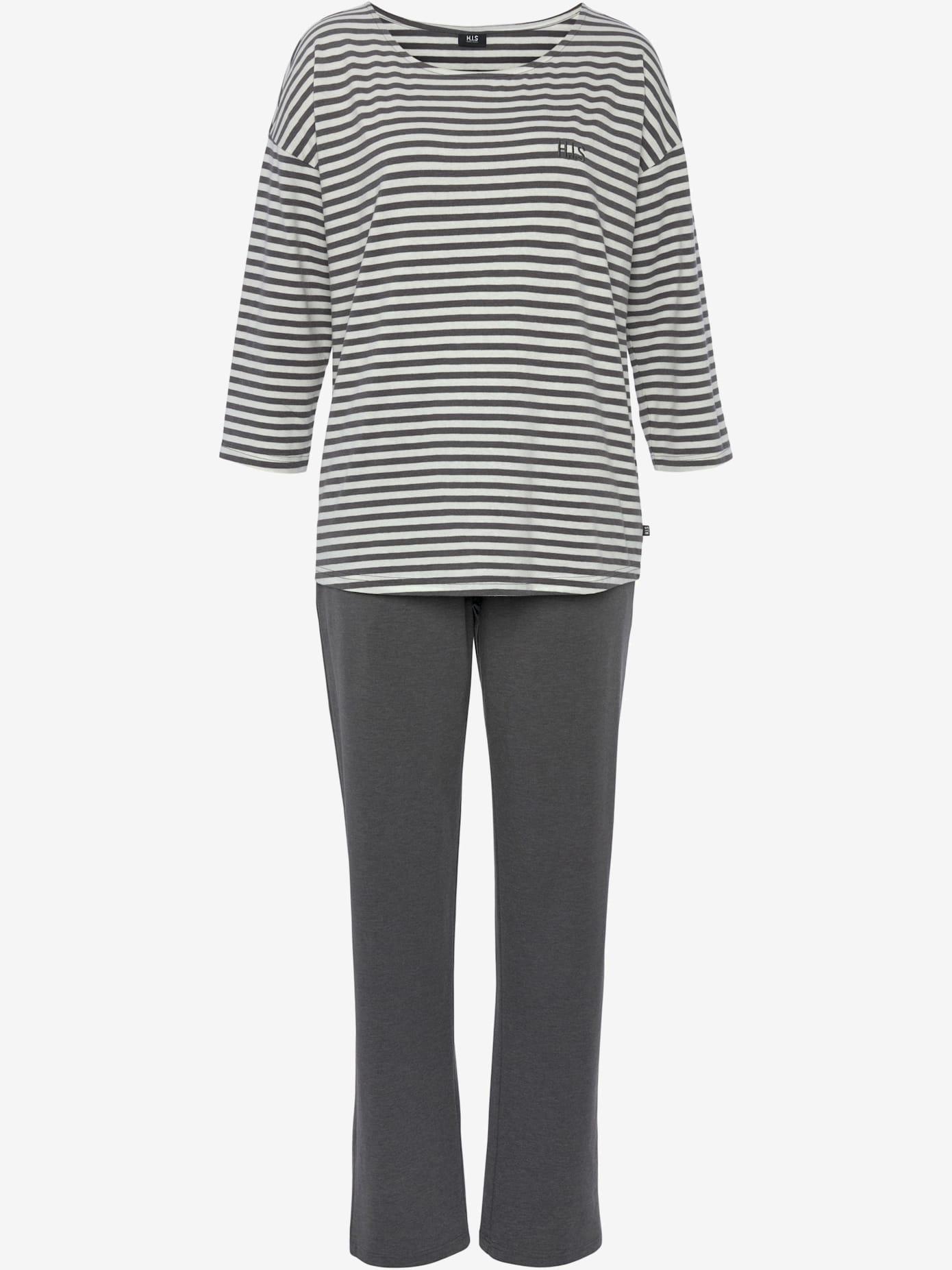 Pyjama à rayures en fils teintés