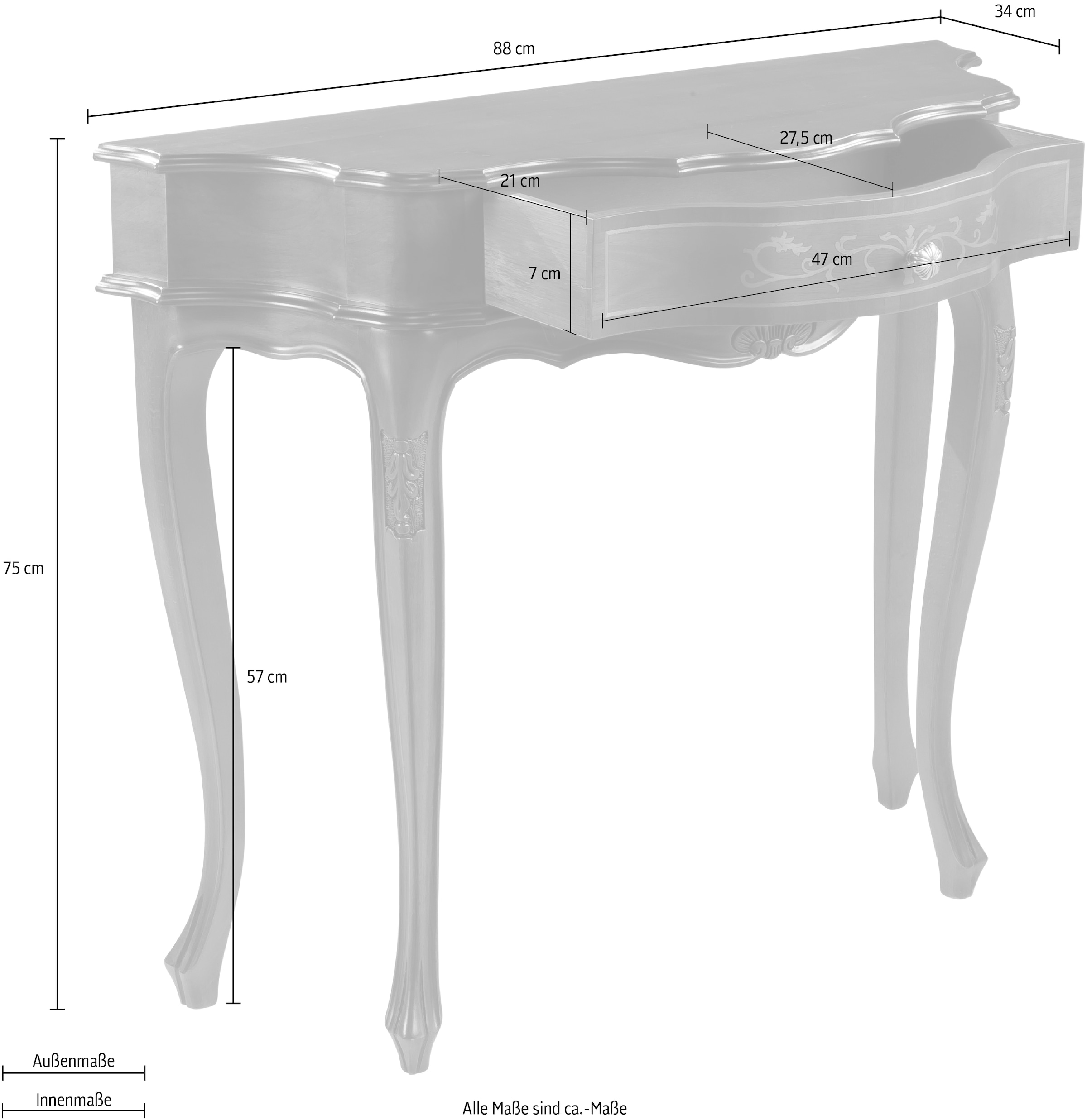 Home affaire Konsole »Mare« Breite 88 cm