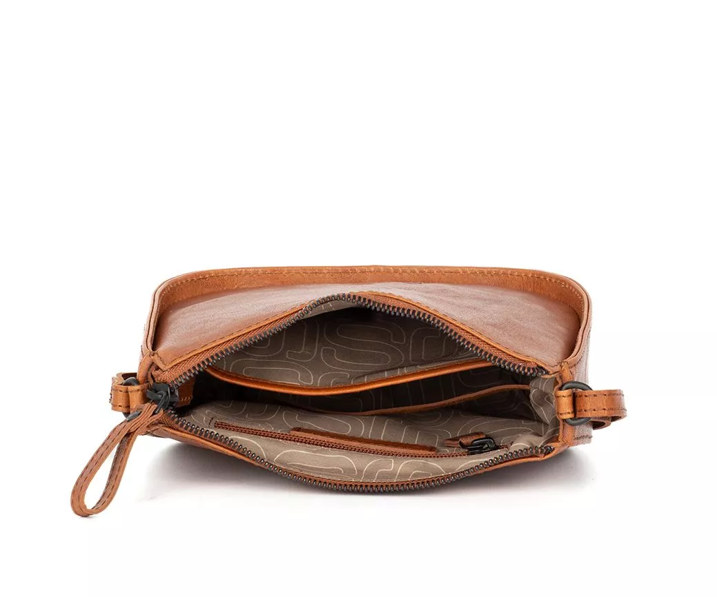 Spikes & Sparrow Emilie Crossbody Tas Brandy