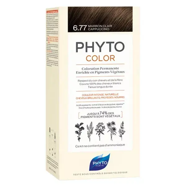 Phyto PhytoColor Coloração Permanente nº 6.77 Castanho Claro Cappuccino