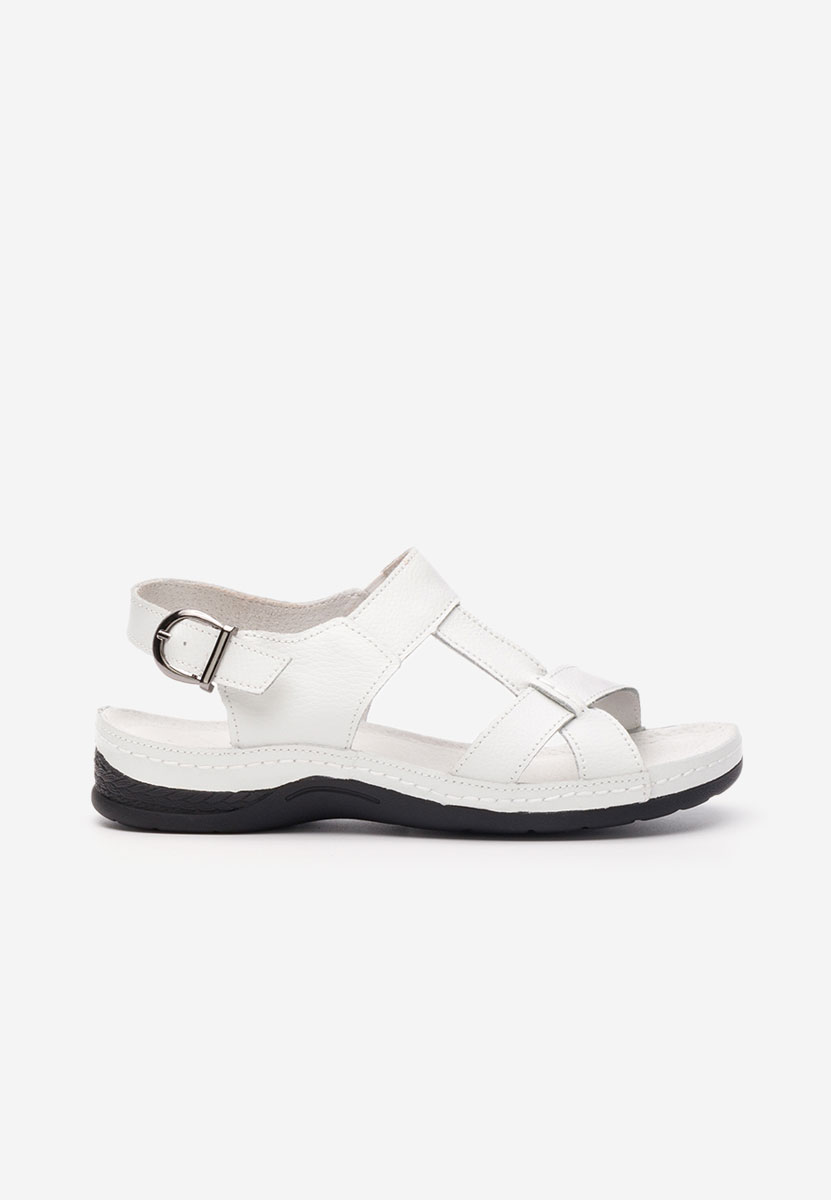 Sandales en cuir femme blanches Zinna