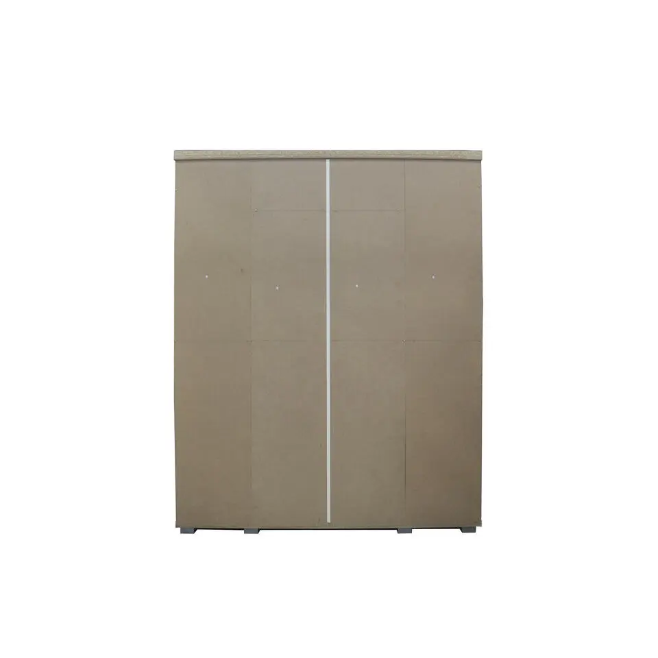 Interiax Kledingkast 'Mila' - Wit - 4 Deurs - 183x120x52cm