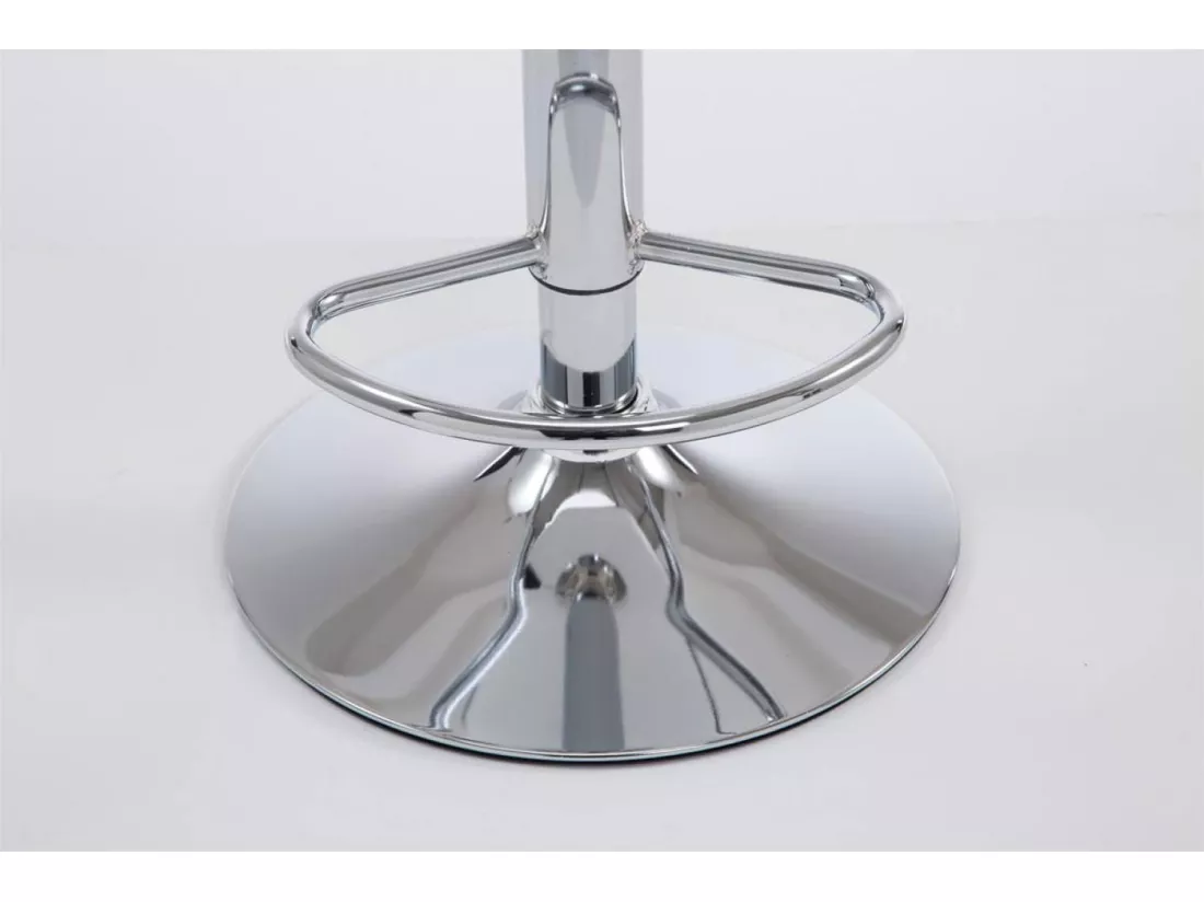 Lot de 2 Tabouret de bar - Similicuir & Chrome - Marron - Las Vegas v2