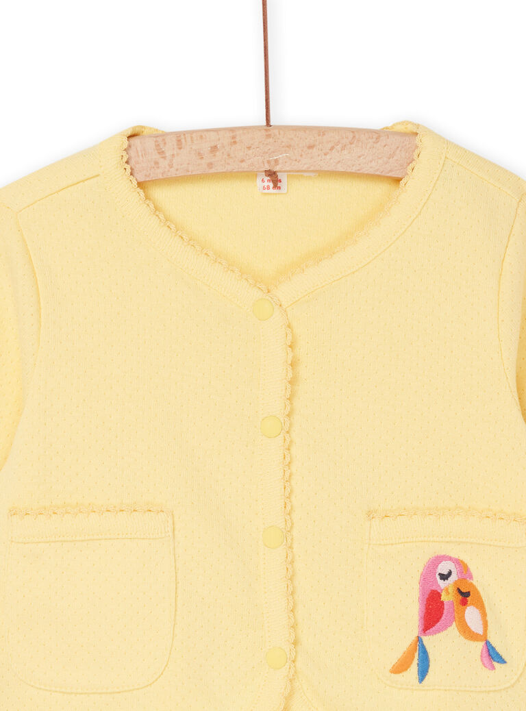 Cardigan safran pâle